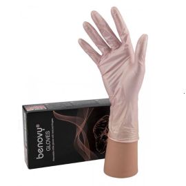 Перчатки нитрил. L Benovy, прозрачные, 100 шт/упак.  (50 пар)