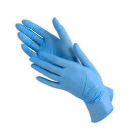 Перчатки нитриловые L Nitrile, голубые, 100 шт/упак.